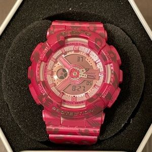 Casio Baby-G Shock Analog Digital Pink Leopard